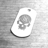 Engraved Stainless Steel Dog Tag w Chain - Alpha Tactical Systems
